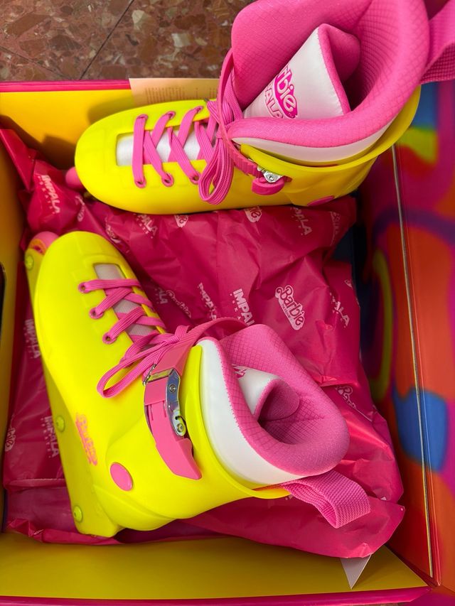 Patines Impala Barbie Amarillo Neón talla 38