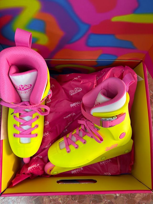 Patines Impala Barbie Amarillo Neón talla 38
