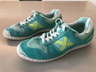 Bambas Munich niño verde/turquesa