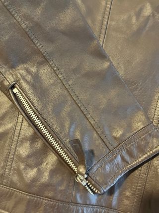 Chaqueta de Piel Hombre Marrón.