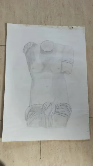 Dibujo antiguo a lápiz