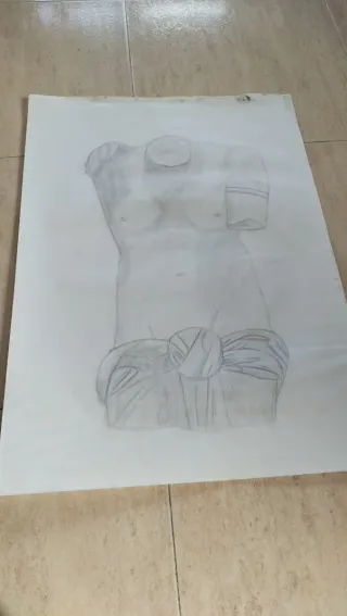 Dibujo antiguo a lápiz