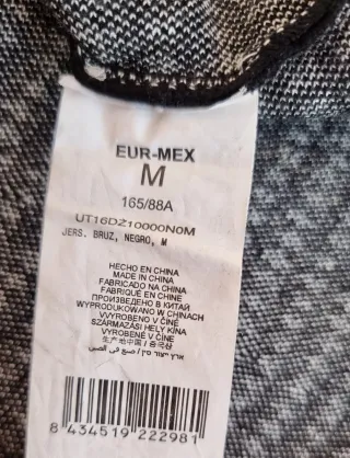 Jersey Trucco Negro/Blanco Talla M