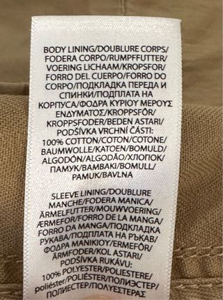 Chaqueta militar Ralph Lauren beige Talla S