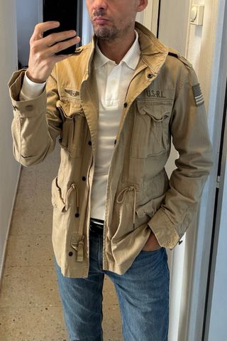 Chaqueta militar Ralph Lauren beige Talla S