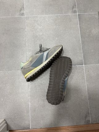 Zapatillas Scalpers niño gris y amarillo