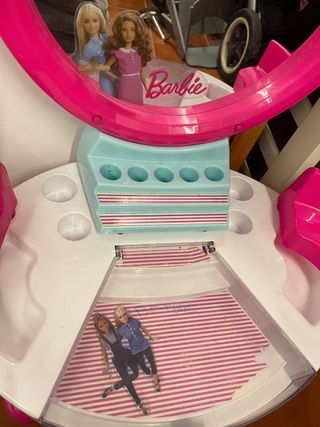 Tocador infantil Barbie con taburete