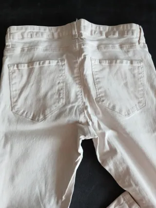 Pantalones pitillo mujer rosa palo