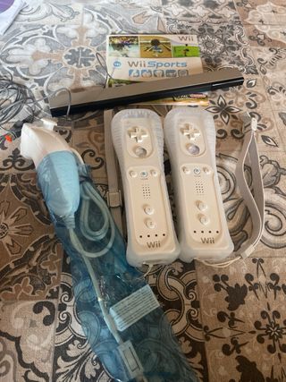 Juego Wii Sports + Mandos Wii y el sensor
