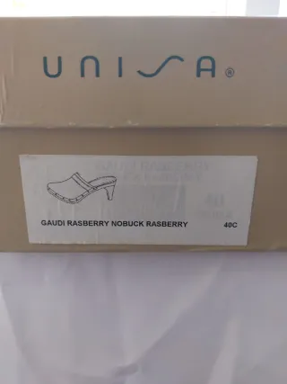 Zuecos Ante Rosa Tacón