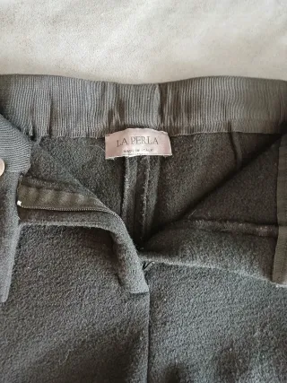 Pantalones Vestir La Perla Lana Mujer