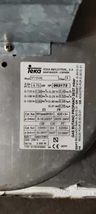 Placa Teka Gas y Vitrocerámica HT 610ME