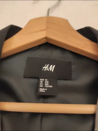 Chaqueta H&M Gris Talla 46