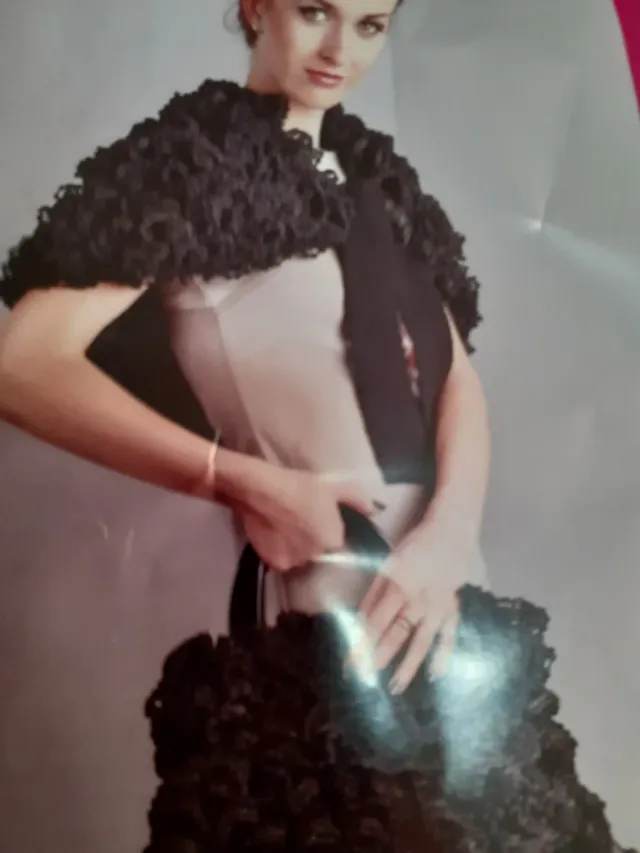 Lana Pizzo Lux con bolitas y brillo