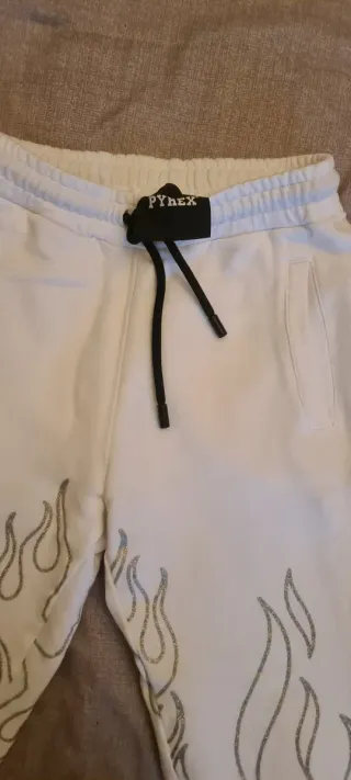 Pantaloni Pyrex con fiamme