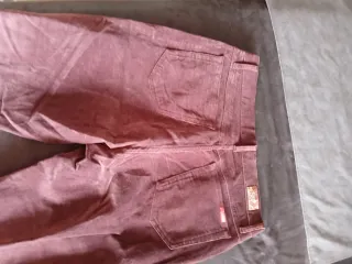 Pantalones Mujer Antelina Talla 38-40 Rosa Granate