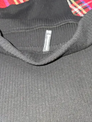 Falda Stradivarius Negra Talla XSS/S