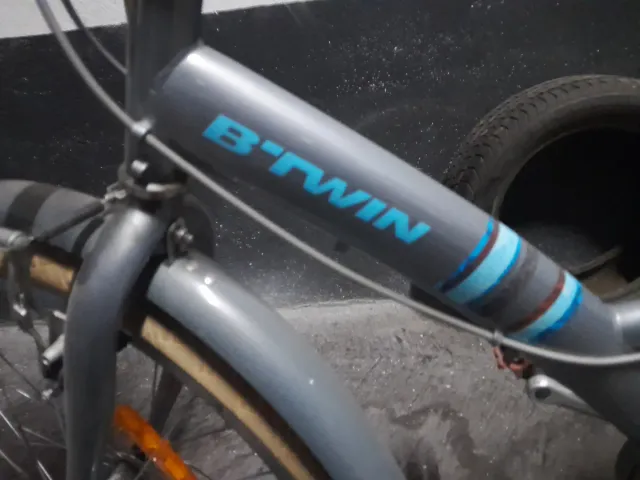 Bicicleta Niña Decathlon B'Twin Gris Negra