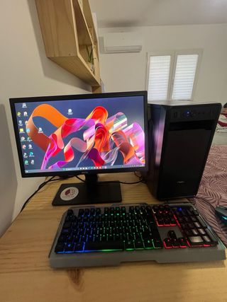 PC Sobremesa Nox + monitor + teclado y ratón led