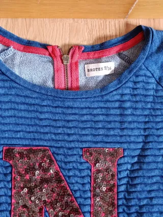 Sudadera juvenil con lentejuelas