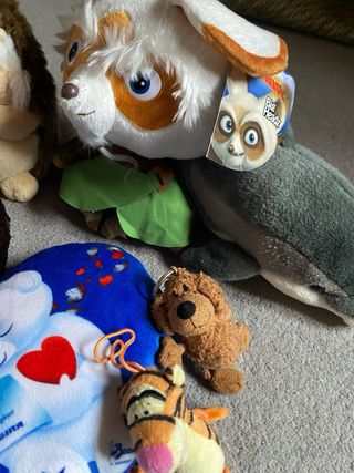 Lotto 9 peluche assortiti