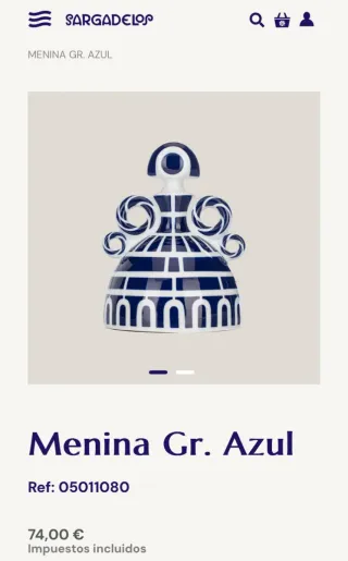 Figura Sargadelos Azul y Blanco