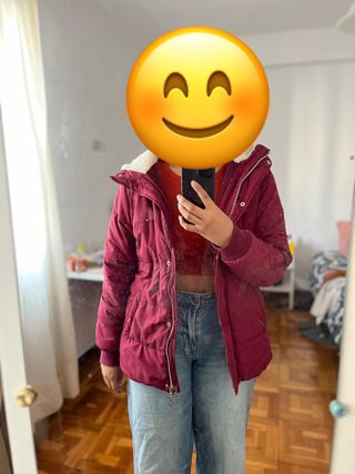 Plumífero mujer rojo | Talla M