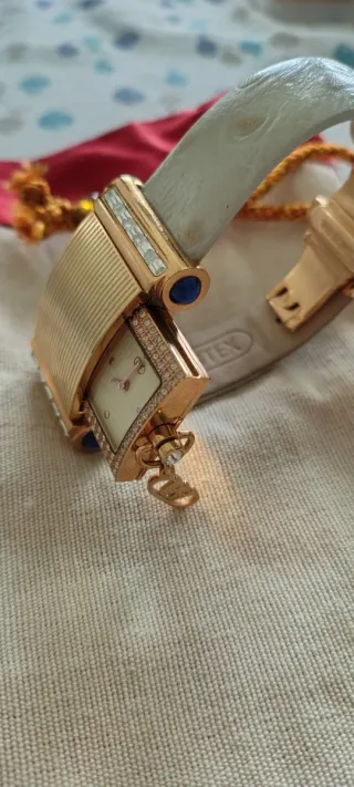 Orologio da polso donna oro e bianco