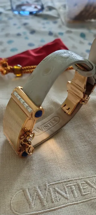 Orologio da polso donna oro e bianco