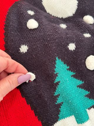 Maglione natalizio ALCOTT rosso taglia M