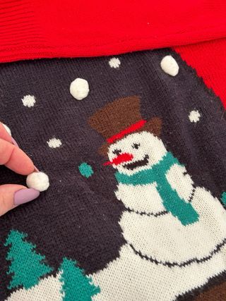 Maglione natalizio ALCOTT rosso taglia M