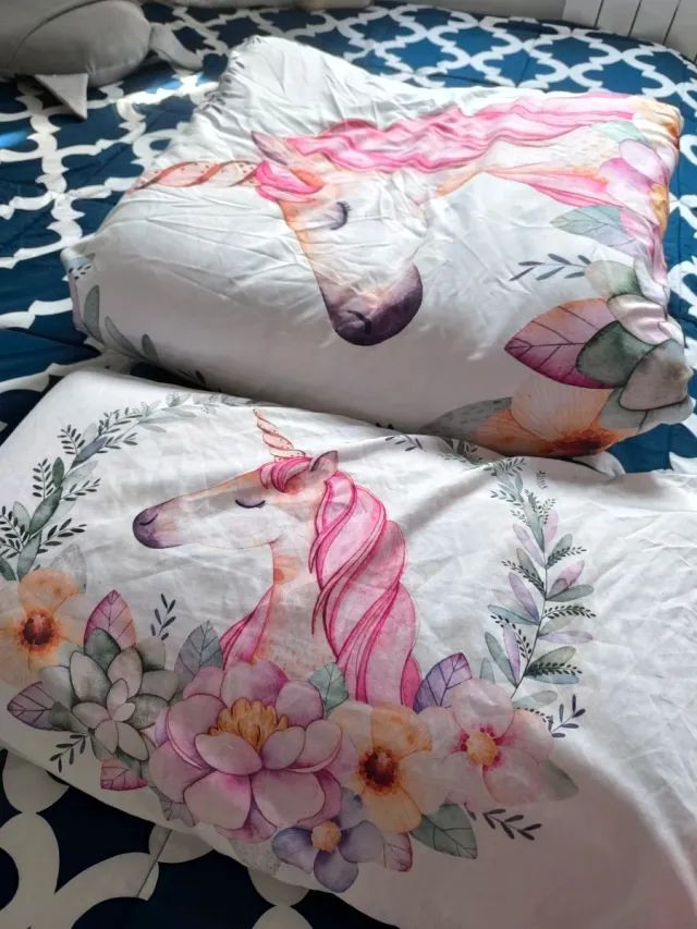 Edredón Nórdico Cama Niña Unicornio
