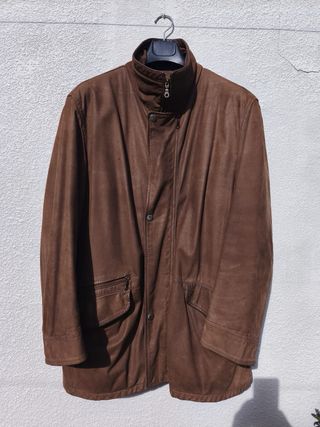 Chaquetón Piel YSL Marrón