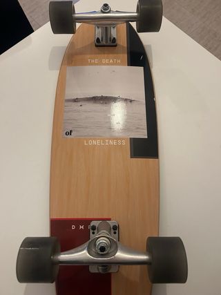 Surfskate DEEPLY Negro y Rojo