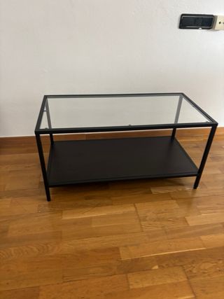 Mesa Centro Ikea Vittsjö Cristal y Metal