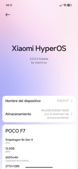 POCO F7 12/512 GB BOOTLOADER DESBLOQUEADO HyperOS3