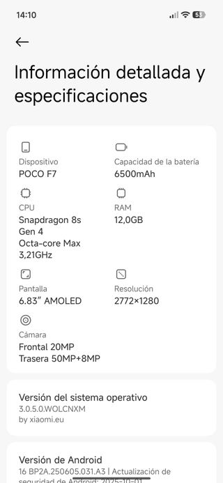 POCO F7 12/512 GB BOOTLOADER DESBLOQUEADO HyperOS3