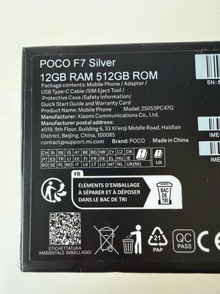 POCO F7 12/512 GB BOOTLOADER DESBLOQUEADO HyperOS3