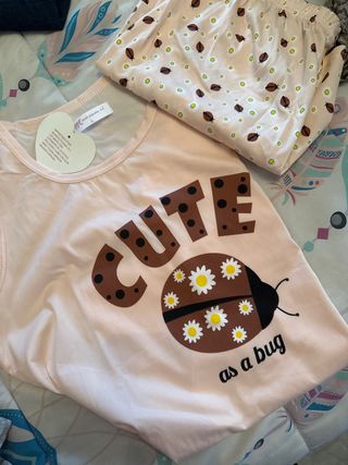 Pijama Verano Talla L Cute as a bug