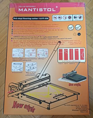 Cortador Vinilo LVT VCT PVC LVP WPC SPC+KIT Coloca