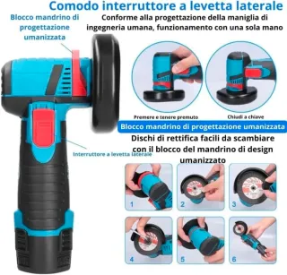 Kit Trapano Avvitatore + Flex Smerigliatrice 2 Bat