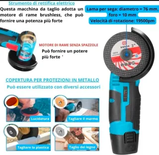 Kit Trapano Avvitatore + Flex Smerigliatrice 2 Bat