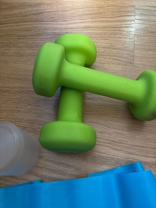 Set Pesas 1.5 Kg y Banda Látex Media