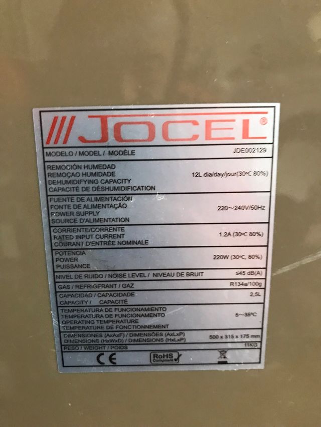 Desidratador de Ar JOCEL 12L