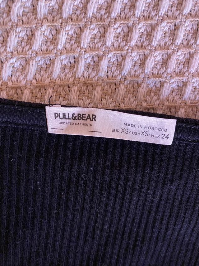 Top Pull&Bear Negro Torsión XS