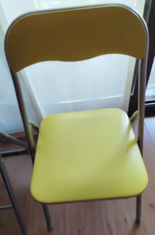 2 Sillas Plegables Metal/Plástico