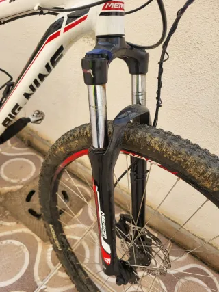 MTB Merida Big Nine40 Blanca y roja.Talla L.