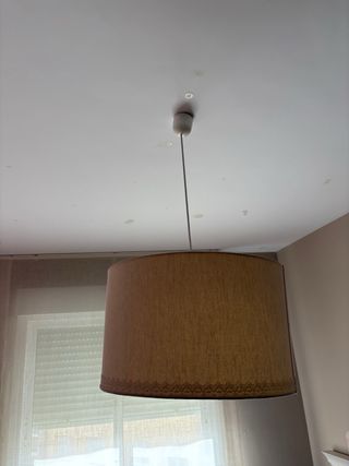 Lámpara de techo de tela beige