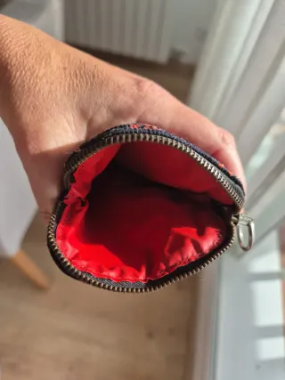 Neceser y funda gafas pana floral vintage años 80