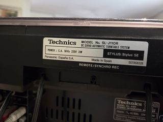 Equipo de música Technics negro